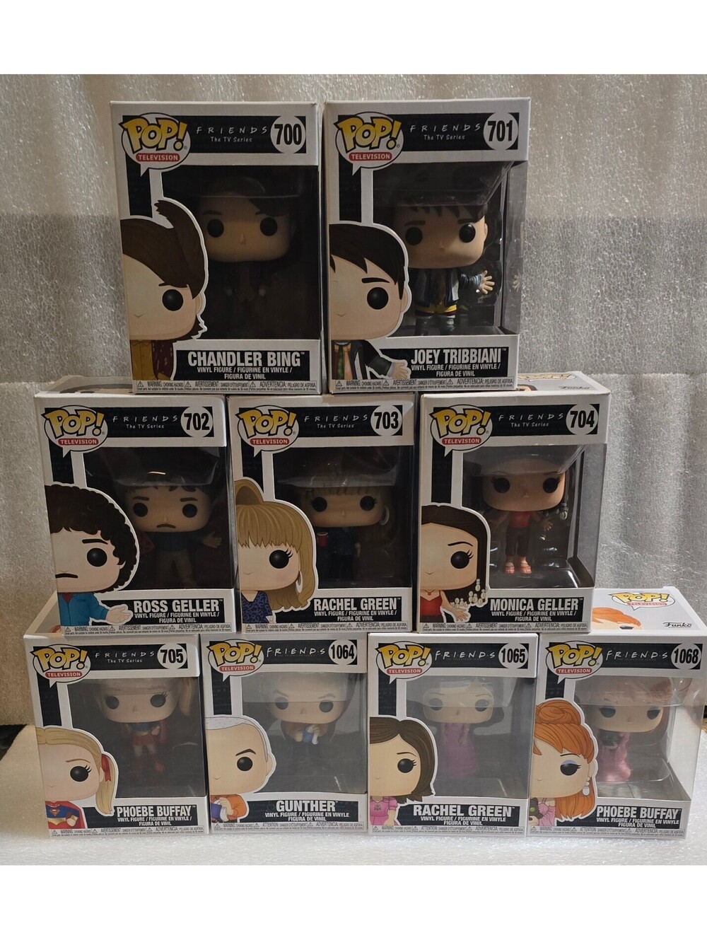 Funko Pop Television Friends TV Series Collectible Figures Vaulted Lot of 9 Pops